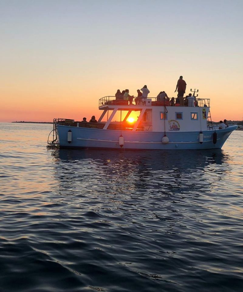 Tramonto In barca Salento - Grotte di Leuca